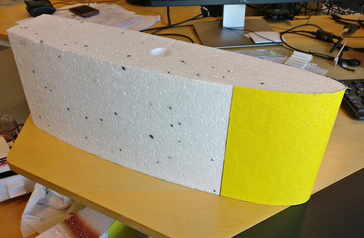 Foam CnC wind turbine blade replica