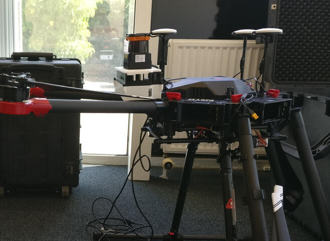 Drone + Raspberry Pi + LiDAR + GPS RTK